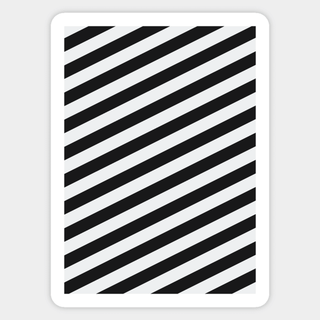 Newcastle United Black and White Angled Stripes Sticker by Culture-Factory